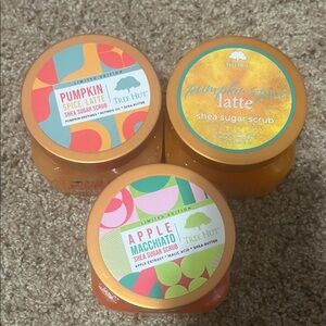 Tree Hut Shea Sugar Scrub Trio - Pumpkin Spice Latte, Apple Macchiato